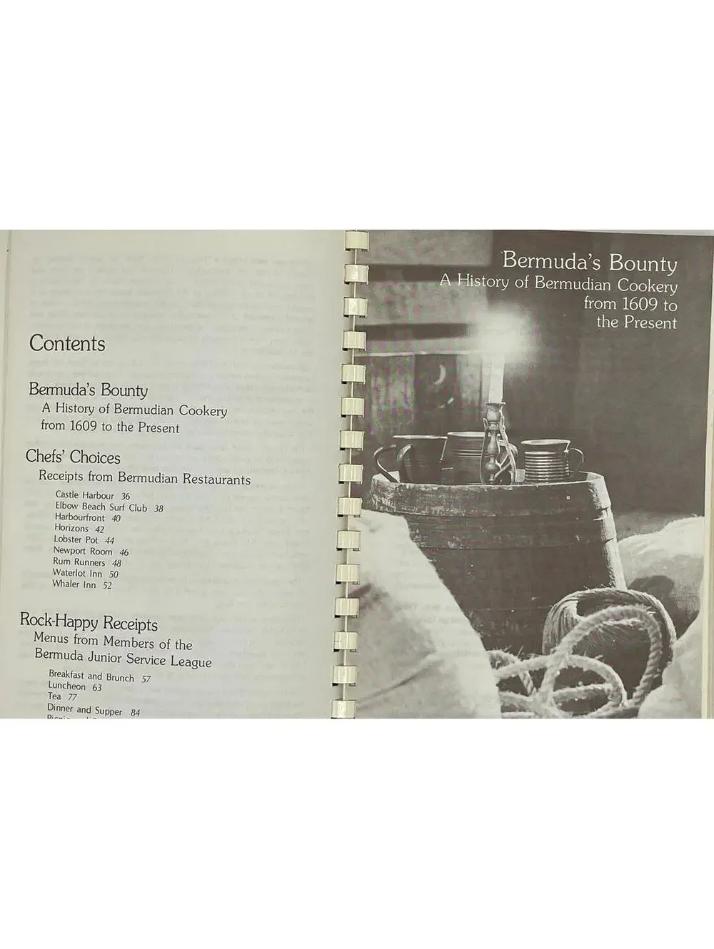Vintage 1970s Bermudian Cookbook: Junior League Local Recipes